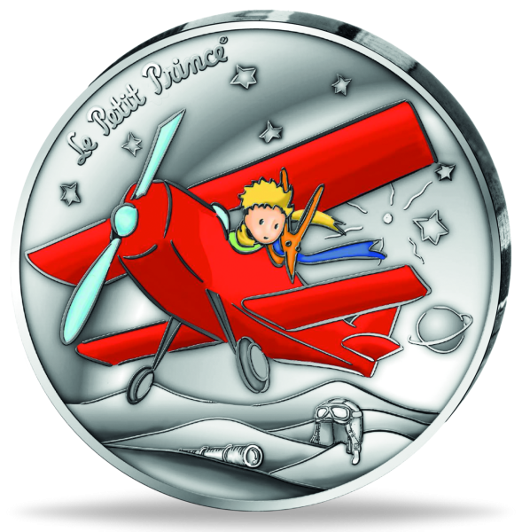 10 Euro Der Kleine Prinz – Flugzeug, 2026, Silber, PP, Etui - Münze Vorderseite