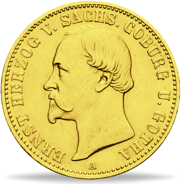 20 Mark 1886 Herzog Ernst II. (Jäger 271) – Münze Vorderseite