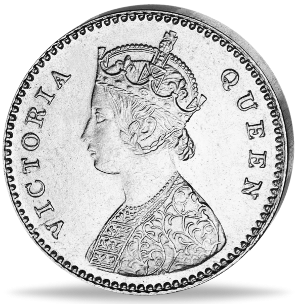 2 Annas Victoria - Vorderseite Münze