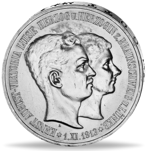 5 Mark „Ernst August Regierungsantritt und Hochzeit - Vorderseite Münze