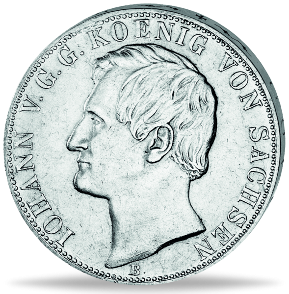Vereinsdoppeltaler Johann Thun 347 - Münze Vorderseite
