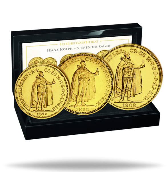 Kaisertum Österreich, Haus Habsburg, Kaiser Franz Joseph I., Gold-Satz „Stehende