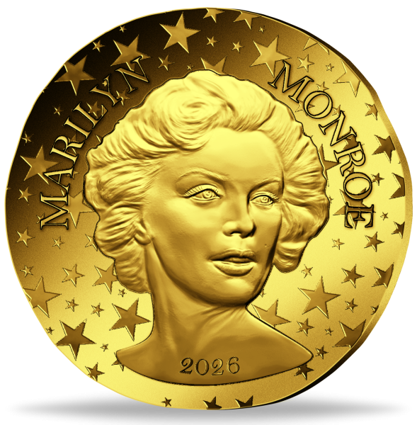 50 Euro Marilyn Monroe 1/4 Unze Gold - Münze Vorderseite
