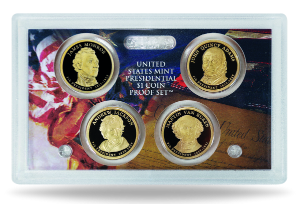 4 x 1 US-Dollar Präsidenten-Satz 2008 - Münze Vorderseite