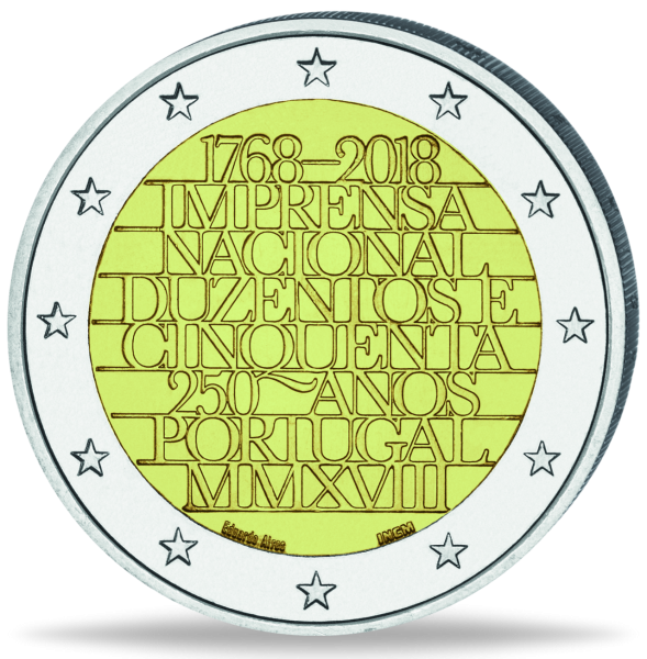 2 Euro „250 Jahre Münzprägeanstalt“ - Münze Vorderseite