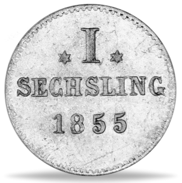 Freie und Hansestadt Hamburg, 1 Sechsling 1823-1855 - Münze Vorderseite