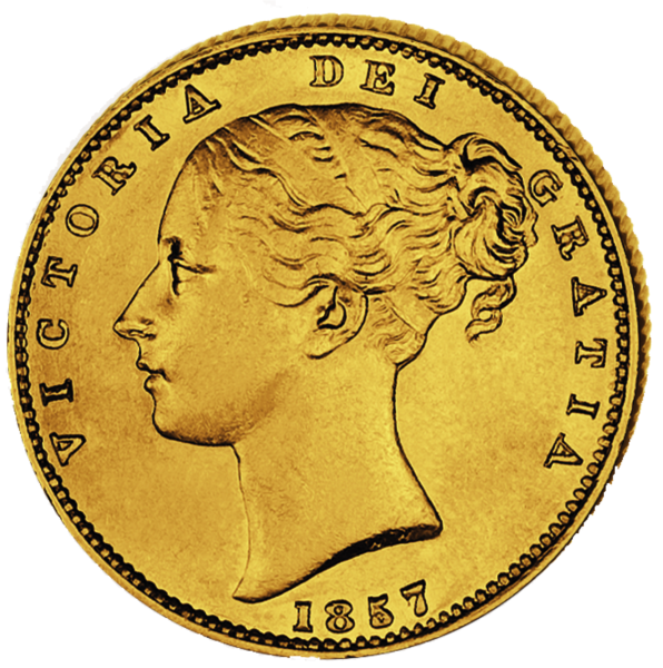 1 Sovereign Victoria - Vorderseite Münze