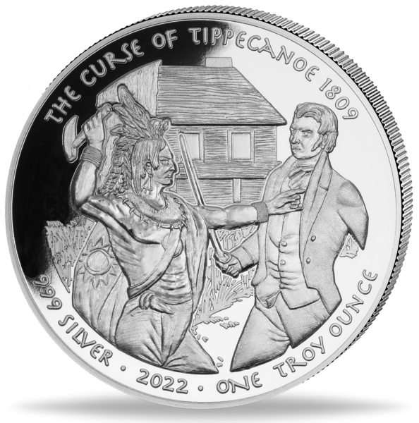 1 US-Dollar Fluch von Tippecanoe 1809 - Silber - Münze Vorderseite