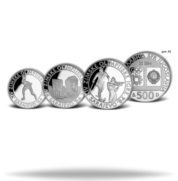 100 + 250 +50 Dinar Olympia 1982 - Satzbild