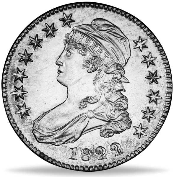 USA, 50 Cents 1822 - Münze Vorderseite