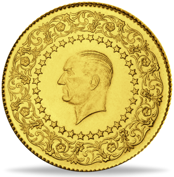 50 Kurush Atatürk de Luxe - Münze Vorderseite