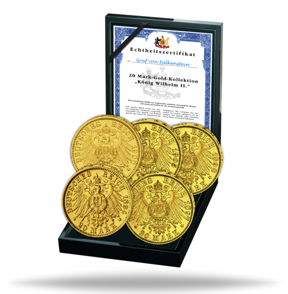 Württemberg, Goldsatz 5x20 Mk 1894-1905 (J.296) Wilhelm II. - Satzbild