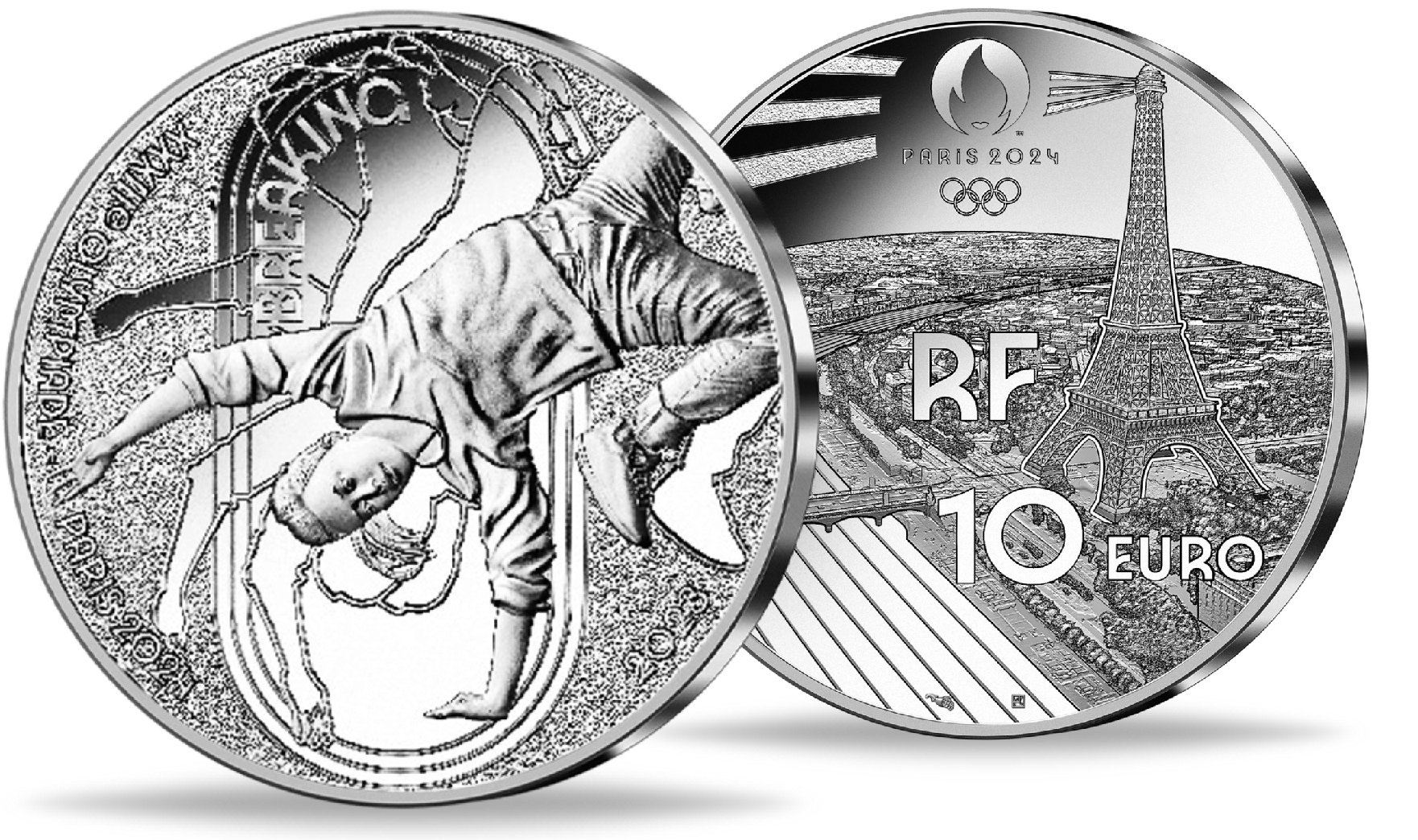 10 Euro Breakdance aus der Serie Olympiade Paris 2024 EmporiumMerkator