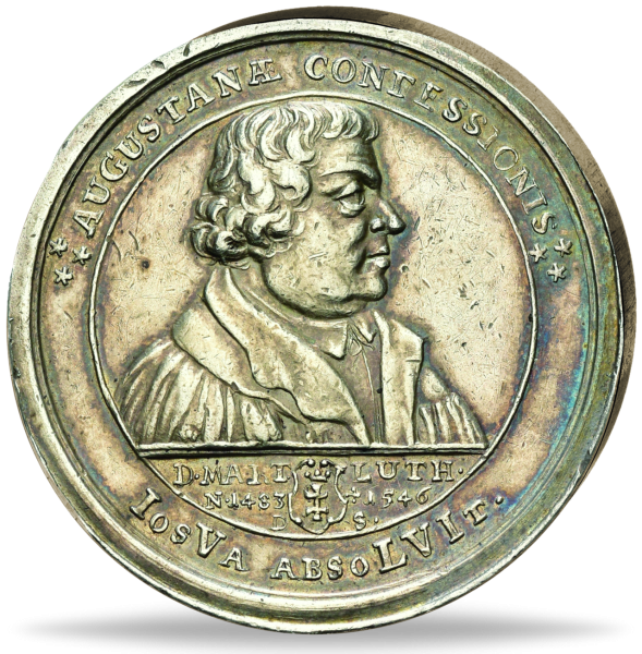 Danzig Luther Hus Silbermedaille 1730 - Medaille Vorderseite