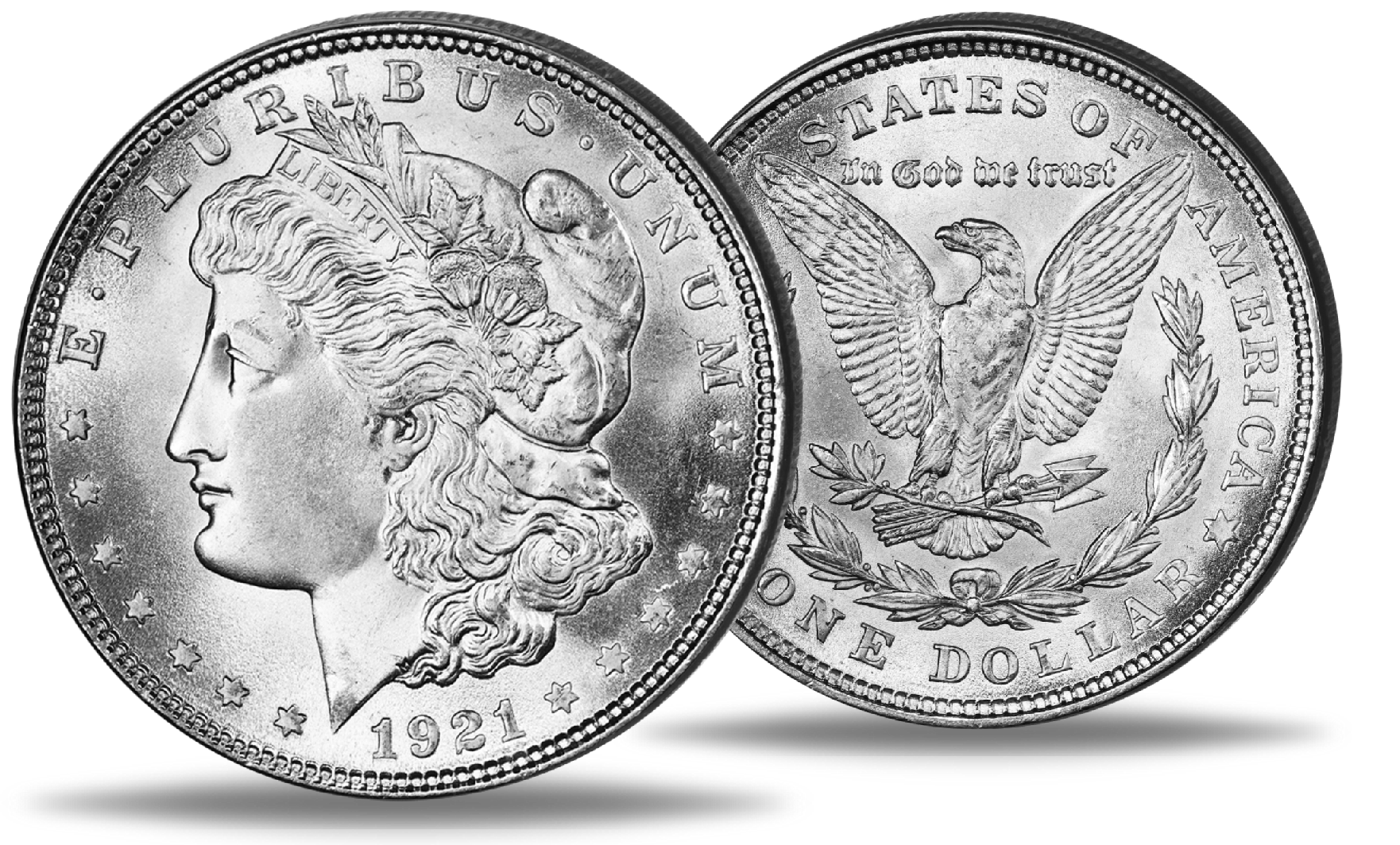 Liberty Replik US-Münze – 1876 Nickel & Morgan Dollar, Vergoldet, Sammlerstück & Geschenk