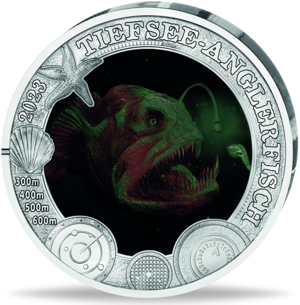 3 E Tiefsee-Anglerfisch - Münze Vorderseite