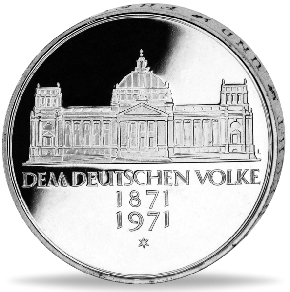 5 DM Reichsgründung - Münze Vorderseite