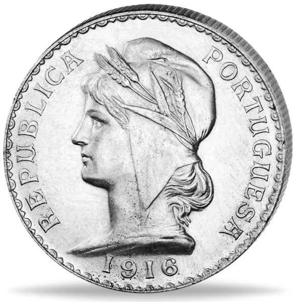 1 Ecuador Silber 1915-1916 - Münze Vorderseite