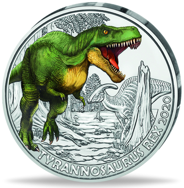 3 Euro „Tyrannosaurus Rex“ - Münze Vorderseite
