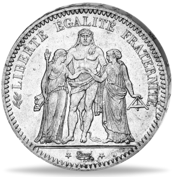5 Französische Francs Herkukes 1870-1878 - Münze Vorderseite