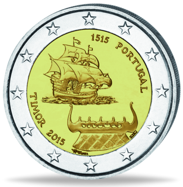 2 Euro „Entdeckung Portugiesisch-Timor“ - Münze Vorderseite