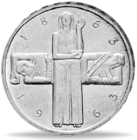 5 Schweizer Franken Rotes Kreuz - Münze Vorderseite 5 Schweizer Franken Rotes Kreuz - Münze Vorderseite