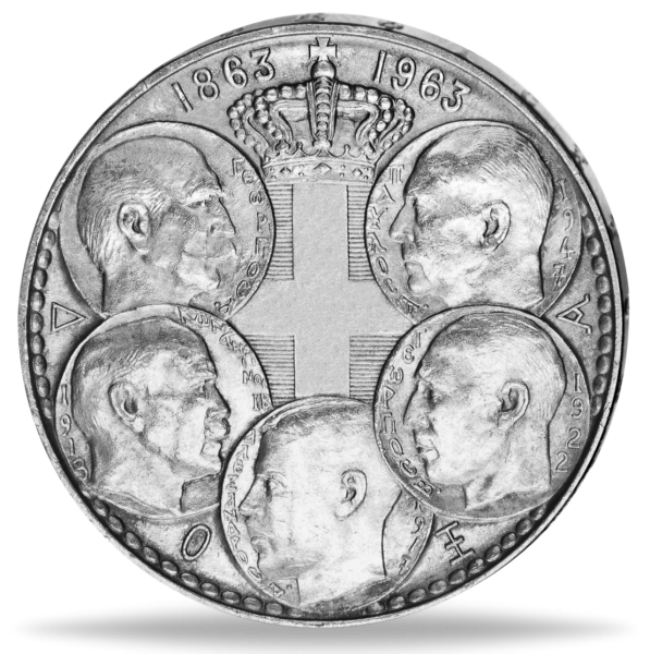 Königreich Griechenland, 30 Drachmen 1963, Königs-Dynastie - Münze Vorderseite