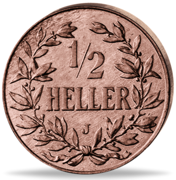 1_2 Heller Kaiserkrone - Vorderseite Münze