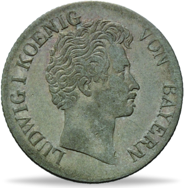 6 Kreuzer Bayern 1827-1835 - Vorderseite Münze