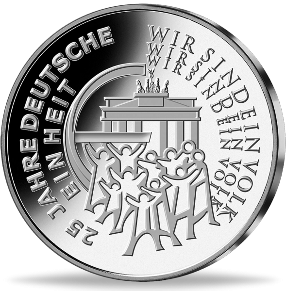 25 Euro 25 Jahre Deutsche Einheit - Münze Vorderseite
