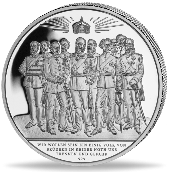 150 Jahre Kaiserreich Gründung - Münze Vorderseite