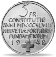 5 Schweizer Franken 100 Jahre Verfassung - Münze Rückseite 5 Schweizer Franken 100 Jahre Verfassung - Münze Rückseite