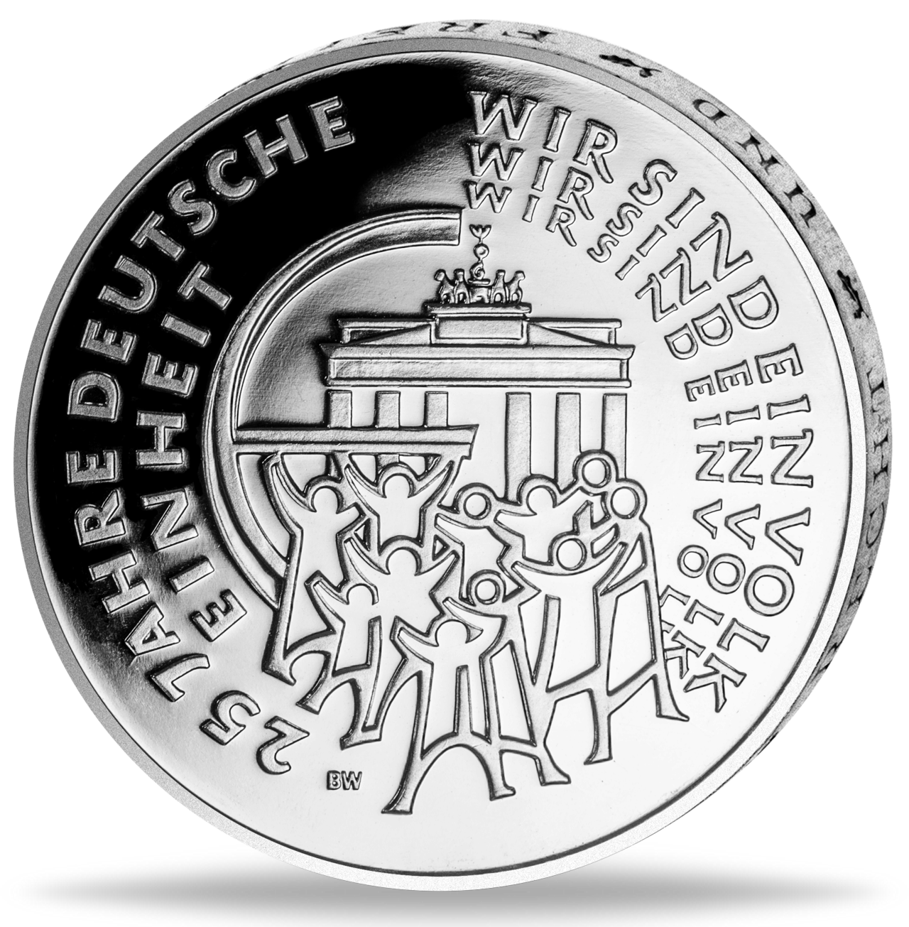 25 Euro „25 Jahre Deutsche Einheit - PP“ | Münzen-Versandhaus Emporium ...
