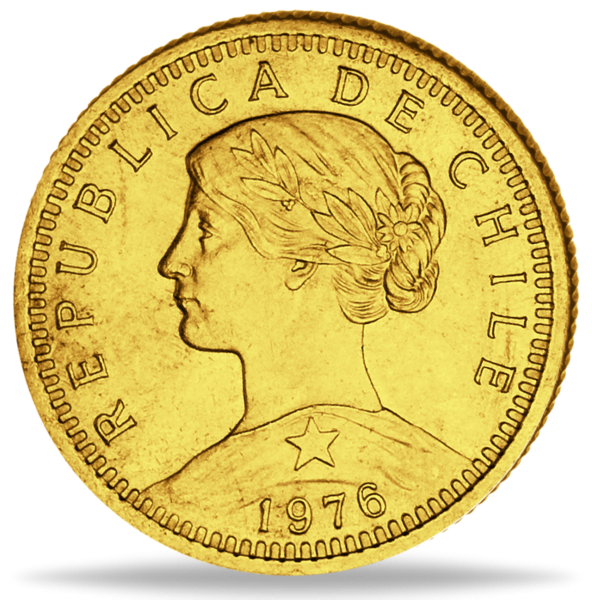 20 Peso Republica Chile - Vorderseite Münze