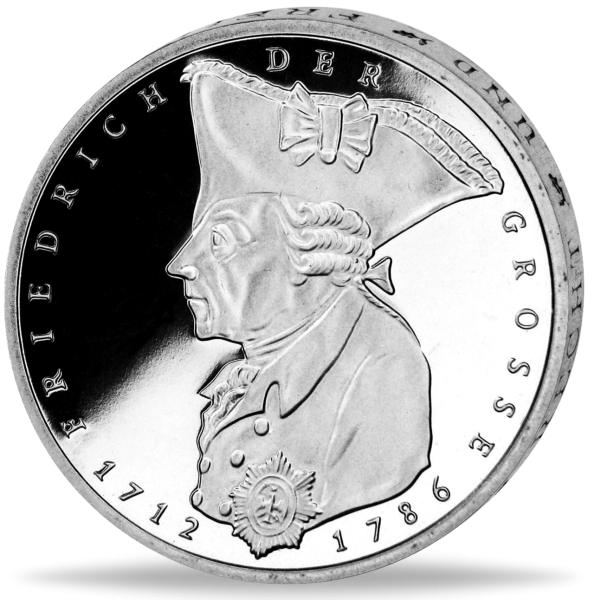5 Deutsche Mark Friedrich der Große - Vorderseite BRD Münze