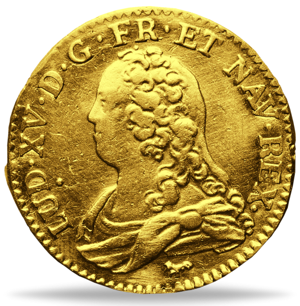 Louis d'or 1726 A, Ludwig XV., Louis d’or aux lunettes - Münze Vorderseite