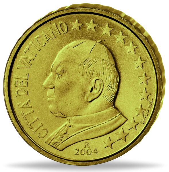 10 Cent Kursmünze Papst Johannes Paul II., 2004, st. - Münze Vorderseite