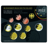 3 88 Euro Kursmünzensatz Prägestätte A - Blister 3 88 Euro Kursmünzensatz Prägestätte A - Blister