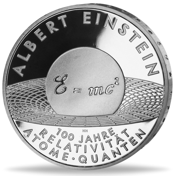 10 Euro Albert Einstein - Vorderseite Münze