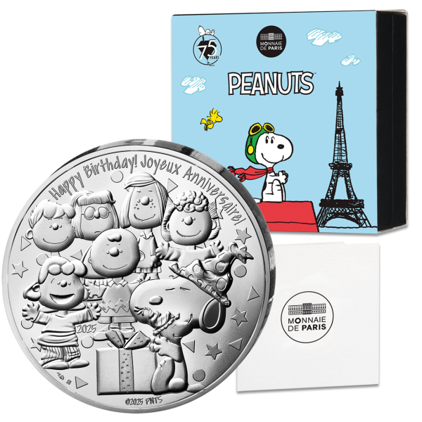 100 Euro Snoopy & die Peanuts - Präsentationsbox mit Münze