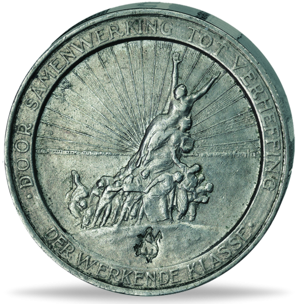 Belgien, Notgeld, 5 Franken „Vooruit“ 1921 - Münze Vorderseite