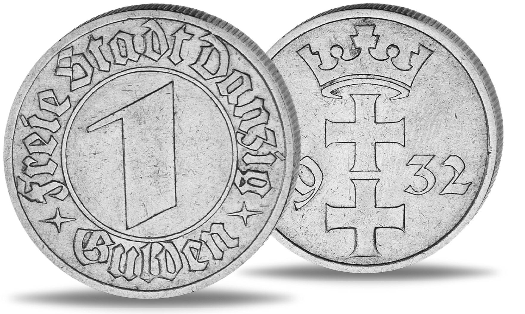Danzig 1 Gulden „Wappen“ 1932 MünzenVersandhaus EmporiumHamburg