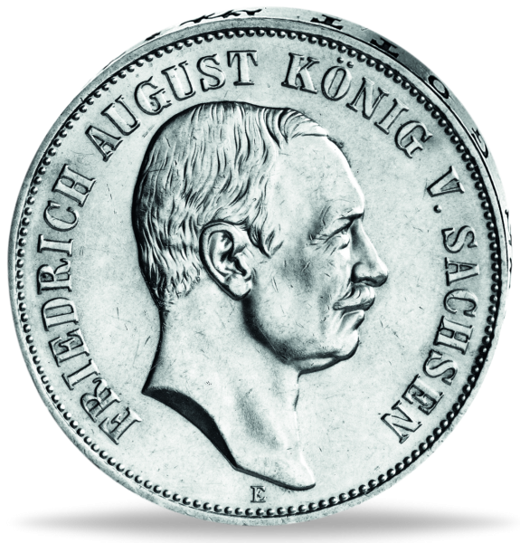 Königreich Sachsen, 5 Mark 1907 Friedrich August III. - Münze Vorderseite
