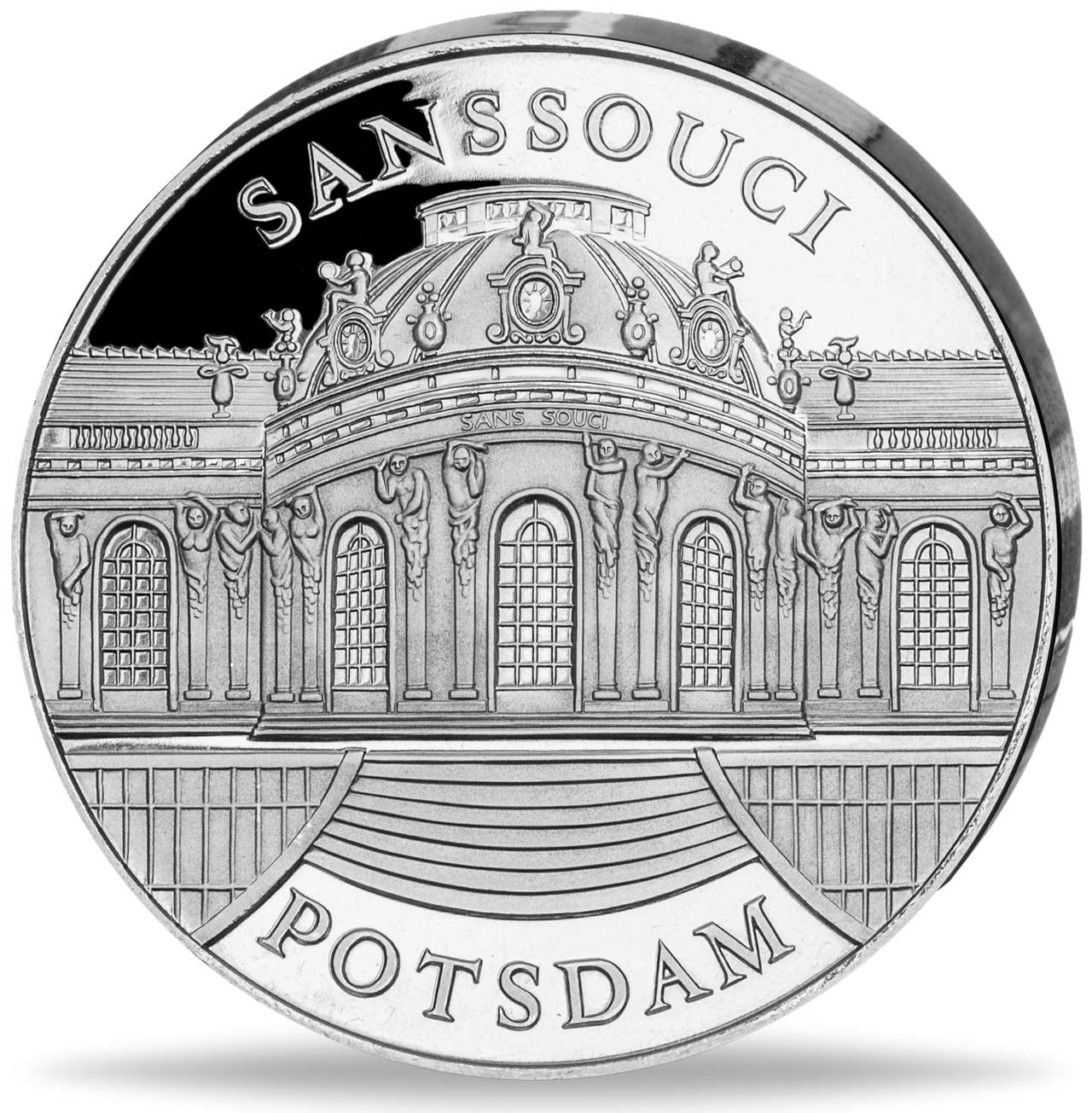 2 Euro Münze Schloss Sanssouci Fehlprägung Bundesrepublik Deutschland, Gedenk-Prägung Schloss Sanssouci | Münzen