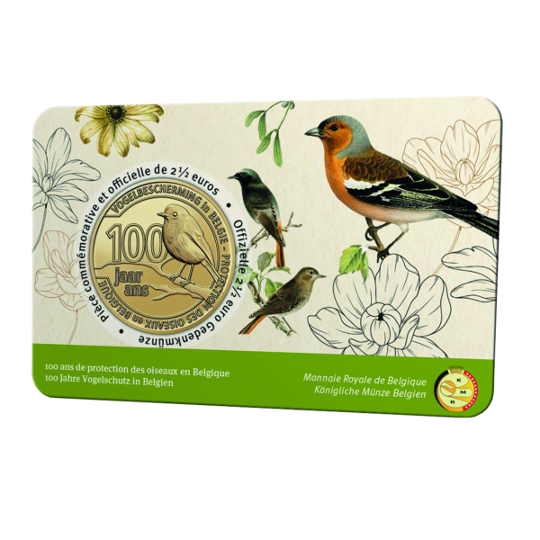 5 Euro Vogelschutz walisisch FR - Vorderseite Coincard 