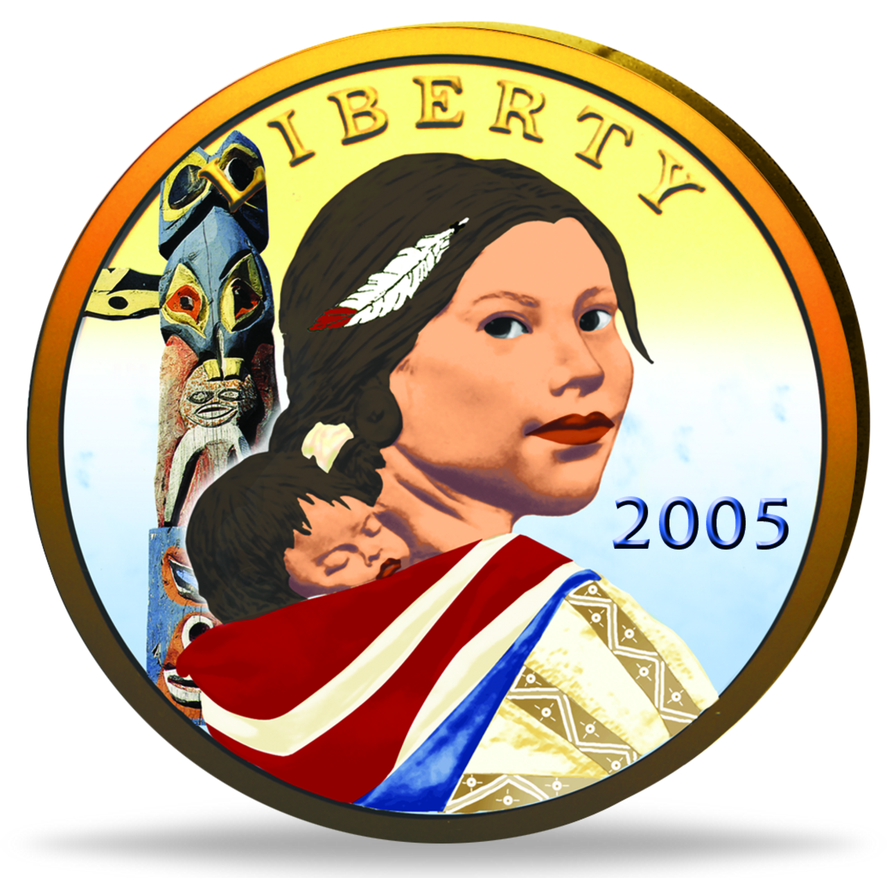 1 US „Sacagawea Kiowa“ MünzenVersandhaus EmporiumHamburg