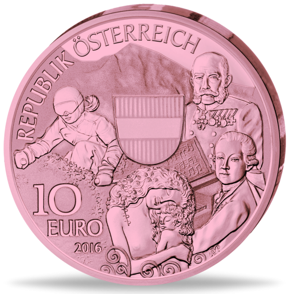 10 Euro „Österreich“ (Kupfer) - Münze Vorderseite