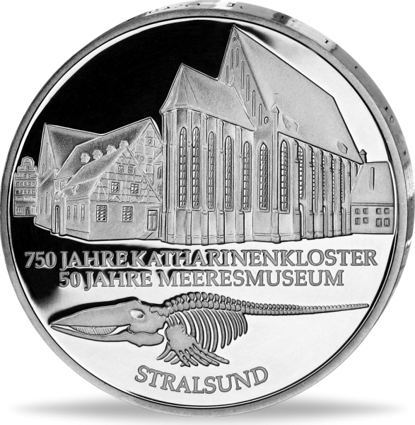 10 Deutsche Mark Katharinenkloster und Meeresmuseum  - Vorderseite Münze