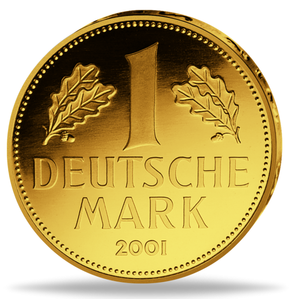 1 Deutsche Mark Gold - Vorderseite Münze