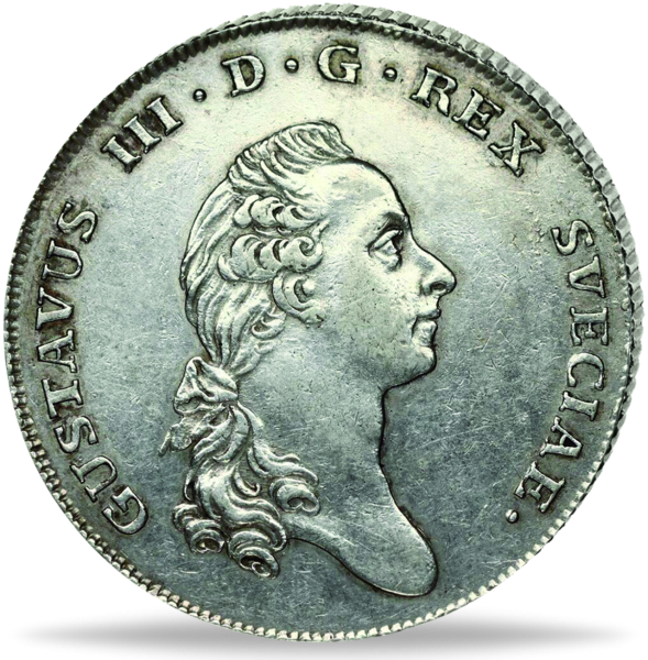1 Riksdaler Gustaf III 1775-77 - Münze Vorderseite